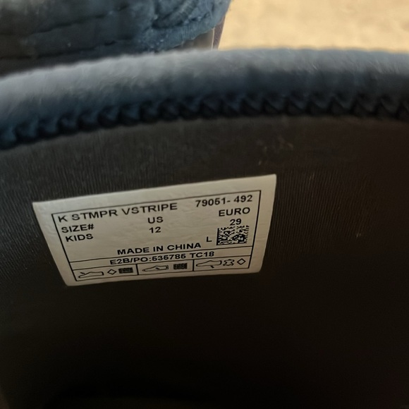 Bogs Striped Navy Blue Rain Boots - Picture 3 of 8